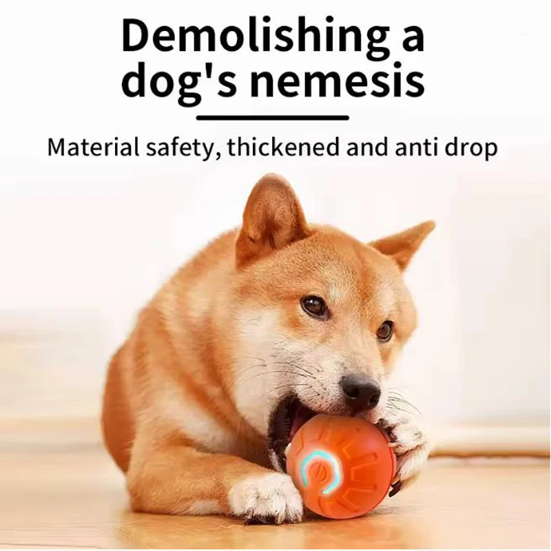Automatic Moving Dog Ball - كرة لعبة ذكية تفاعلية للحيوانات الأليفة،