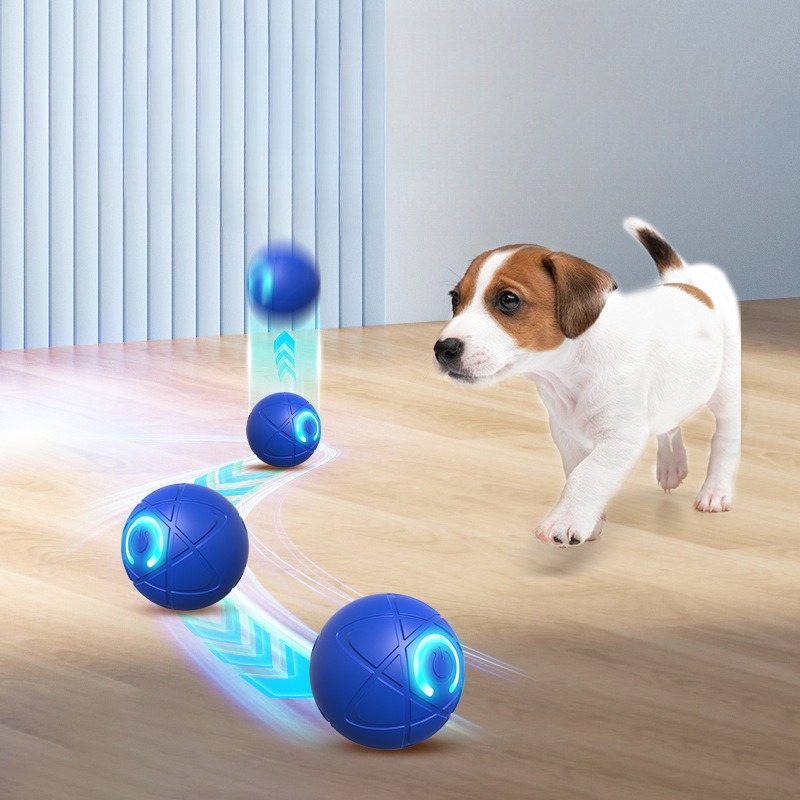 لعبة الكلب الذكية الكرة USB ال - مراجعة Automatic Moving Dog Ball وسعره