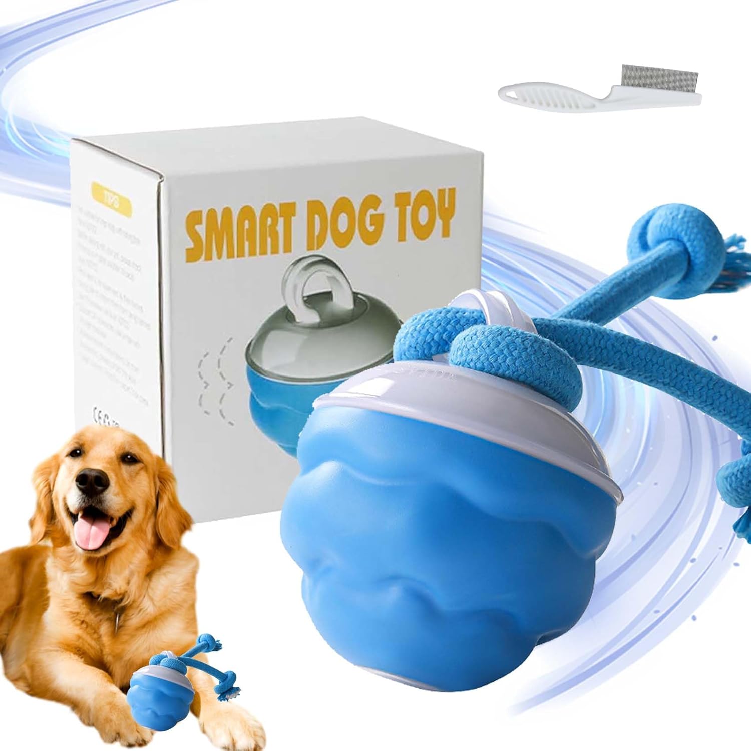 لعبة ذكية للكلاب، كرة متحركة ت - مراجعة Automatic Moving Dog Ball وسعره