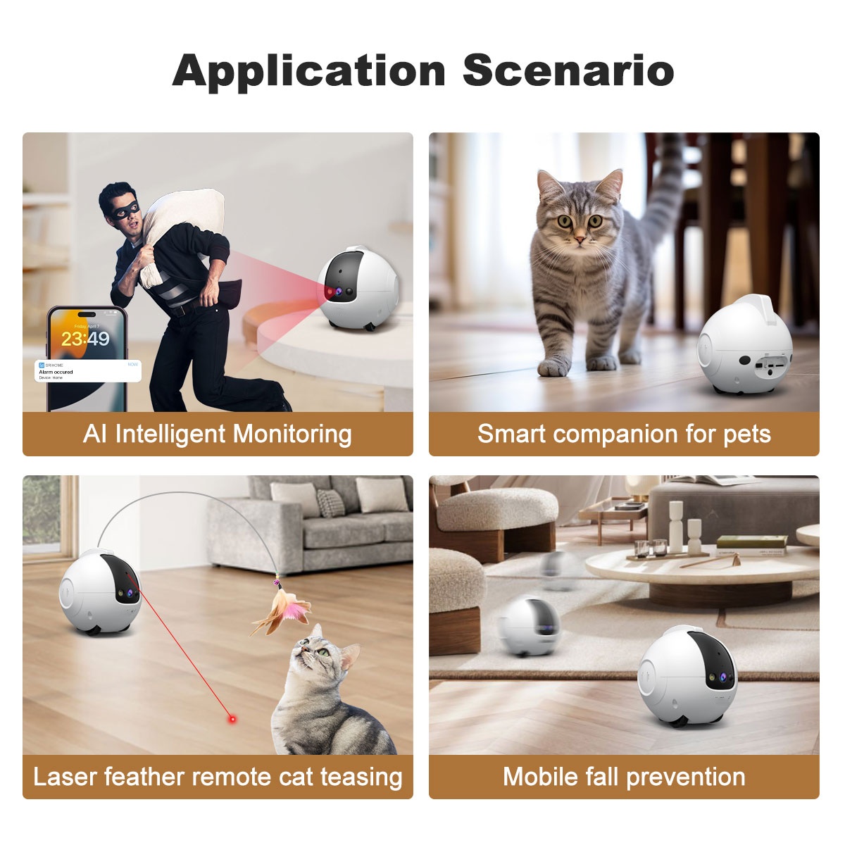 كاميرا روبوت للحيوانات الأليفة - مراجعة Cat Toys وسعره